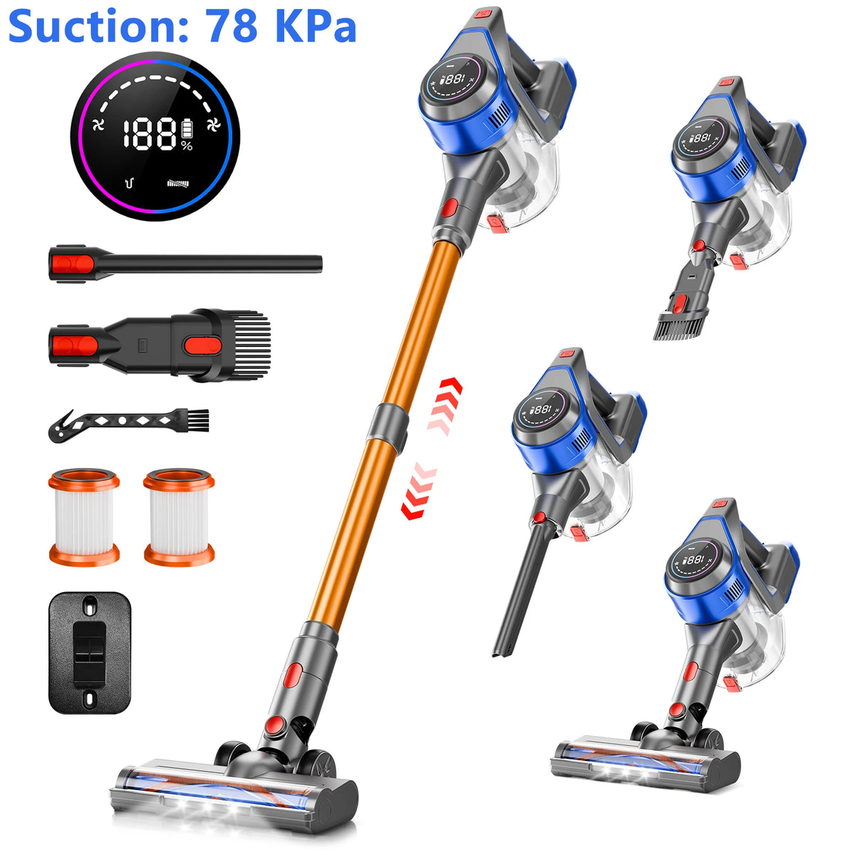 Rovanta™ V8 Max Cordless Stick Vacuum