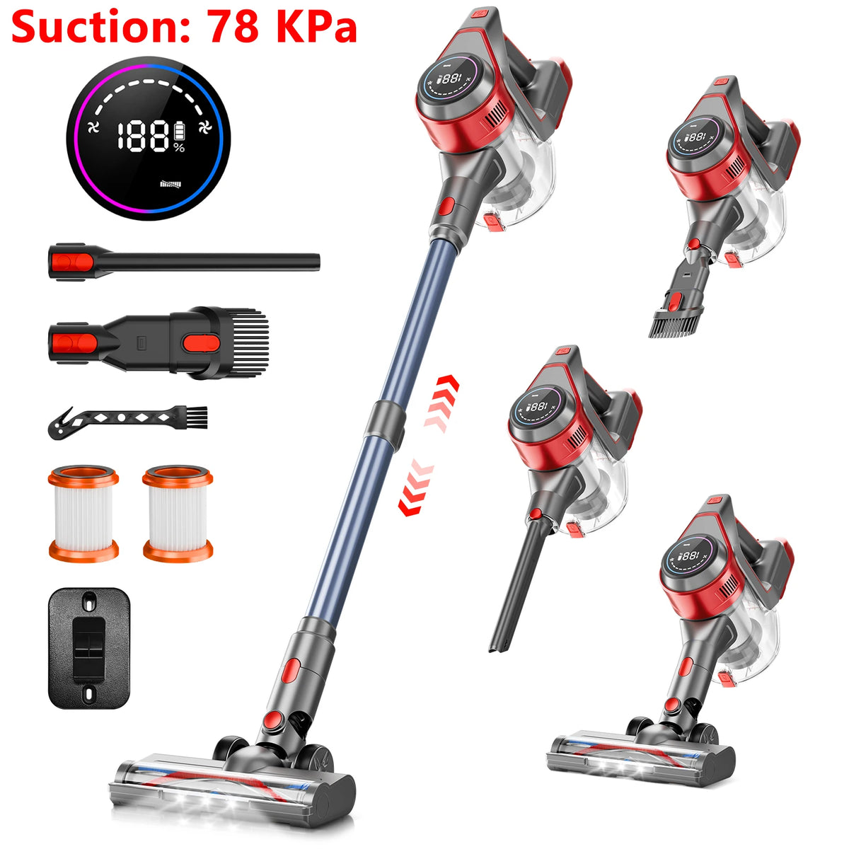 Rovanta™ V8 Max Cordless Stick Vacuum